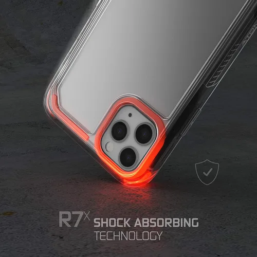 Vista 8 de Ghostek ATOMIC - Fundas delgadas y transparentes para iPhone 11 Pro para mujer, fundas protectoras de color rosa, protección a prueba de golpes