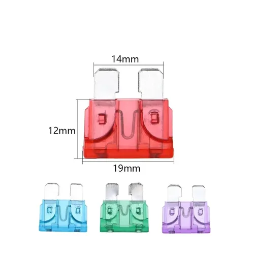 Vista 5 de 32V Acc Standard Size Car Fuse Holder 16AWG Non-Destructive Fuse Box Blade Fuse Extension Cord 1Pcs(10A)