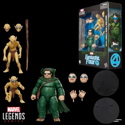 Vista 14 de Marvel Legends Series Marvel's Mole Man & Moloids - Paquete múltiple