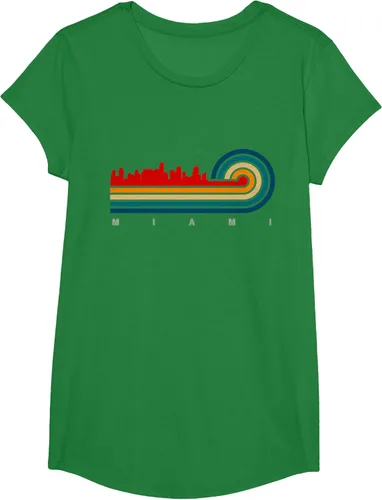 Vista 41 de Camiseta Retro City of Miami Florida, Negro