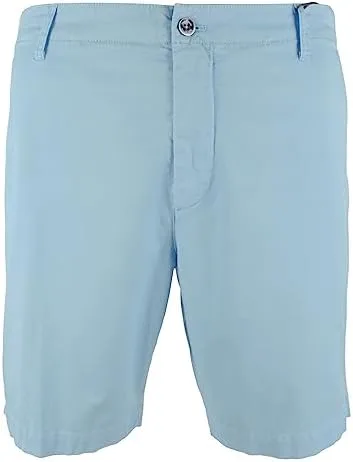 Vista 4 de Psycho Bunny Pantalón corto de corte regular estilo Diego para hombre, Azul cielo claro