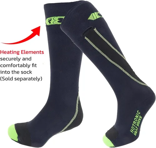 Vista 5 de Hotronic Unisex XLP PFI 30 Surround Thin Heat Socks Only Gentle Compression Foot-Warming Heated Cold-Weather Winter Socks
