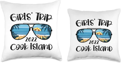 Vista 3 de Girls Trip Upload finished 2022 Sunglasses Beach spring Throw Pillow