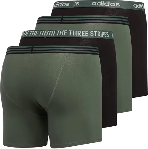 Vista 5 de adidas Men's Core Stretch Cotton Boxer Brief Underwear 4-Pack