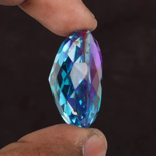Vista 4 de REAL-GEMS Perfect For Pandent - Piedra preciosa suelta translúcida con forma de mezcla de ametrina multicolor