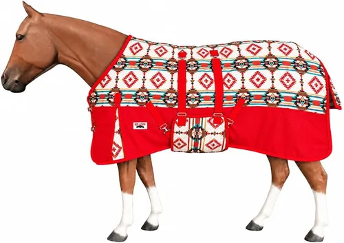 Vista 18 de HILASON Manta de Caballo de Poly Impermeable de Invierno 1200D con Envolvente de Vientre Mantas de Exterior para Caballos Vino