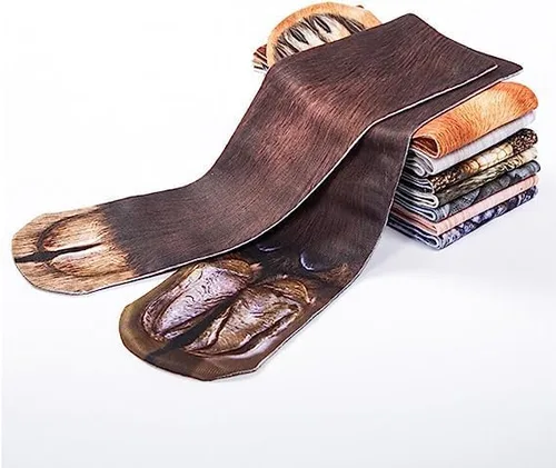 Vista 2 de LXRAINQI Calcetines novedosos locos con diseño de pata de animal 3D, regalos divertidos de Navidad para adultos, hombres, mujeres, adolescentes