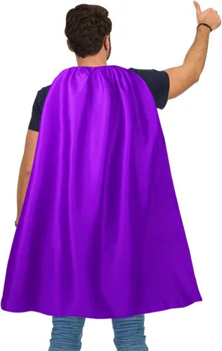 Vista 13 de Capas y máscaras de superhéroe para adultos, capas de vampiro de Halloween, capas de superhéroe, disfraz de superhéroe Negro