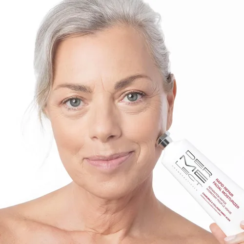 Vista 5 de Dermelect Crema hidratante facial de reparación rápida para cara, crema antienvejecimiento con manzanilla, azuleno, colágeno, aceite de aguacate