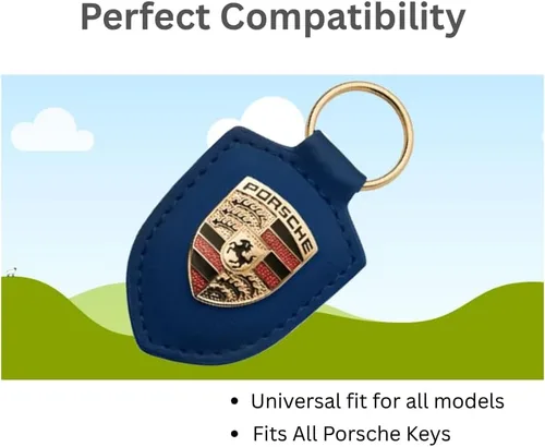 Vista 5 de Genuine Porsche Crest Llavero (azul)