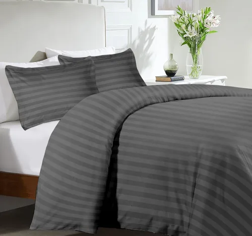 Vista 33 de SLEEP-NEST Juego de funda de edredón 100% algodón, tamaño individual/individual XL, juego de ropa de cama de 3 piezas con cierre de cremallera, 600