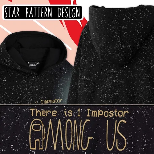 Vista 5 de Among Us Sudadera con capucha para niños - Sudaderas con capucha para niños - Impostor