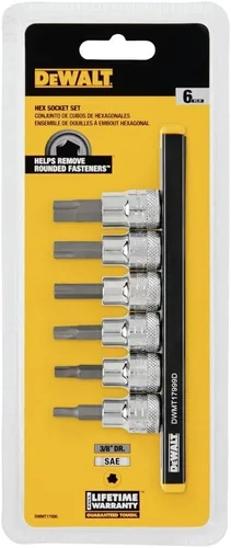 Vista 3 de DEWALT CONJUNTO DE ENCHUFE HEXAL SAE, 6PC (DWMT17000)