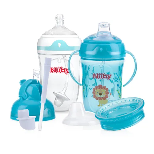 Vista 3 de Nuby 6 Stage 360 Comfort Cup Starter, juego de 4 piezas