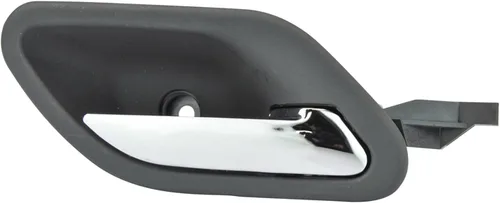 Vista 16 de TRQ Manija de puerta interior delantera izquierda cromada y negra para el lado del conductor compatible con Ford F-150 2012-2014