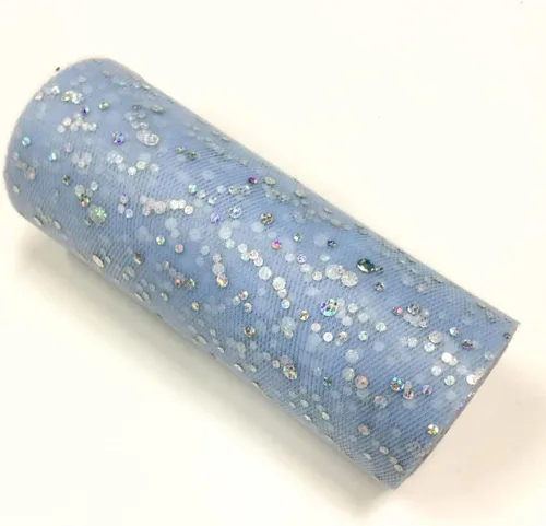 Vista 23 de Rollo de tul con lentejuelas con purpurina, decoración de boda, suministros de organza para fiestas de cumpleaños, carrete de tela, vestido tutú