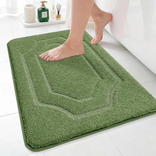 Vista 10 de BEQHAUSE Alfombra de Baño-Antideslizante-Tapete de Baño-Suave y Absorbente-Tapete de Ducha-Tapetes de Baño de Poliéster para Baño Lavables a Máquina