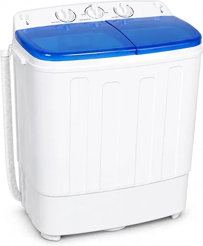 Vista 11 de Superday Lavadora portátil, 2 en 1, mini lavadora compacta de doble tina, combo de lavadora compacta con centrifugado, con capacidad de 16 libras