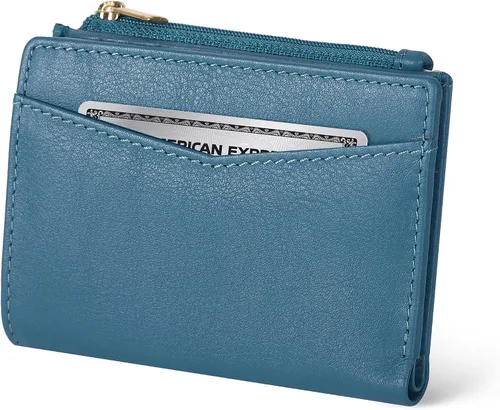 Vista 17 de Oak Leathers Cartera de cuero para mujer – Monedero pequeño RFID para tarjetas de crédito y soporte de identificación para damas, regalo