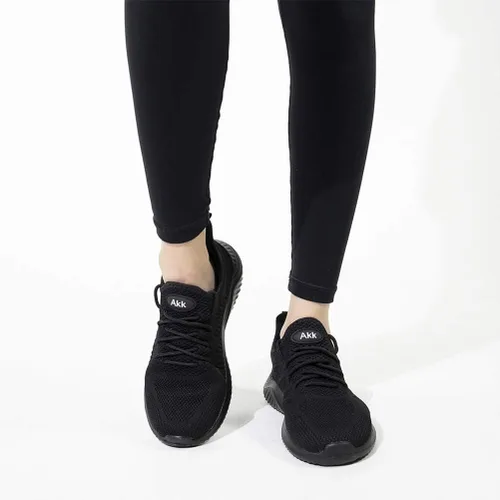 Vista 6 de Zapatos deportivos sin cordones para mujer, diseño ligero de espuma viscoelástica para caminar, gimnasio, viajes, trabajo o uso informal