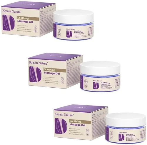Vista 10 de Gel de masaje calmante para articulaciones de color morado que alivia las rodillas, los lumbares, el cuello, la espalda, los hombros, las manos