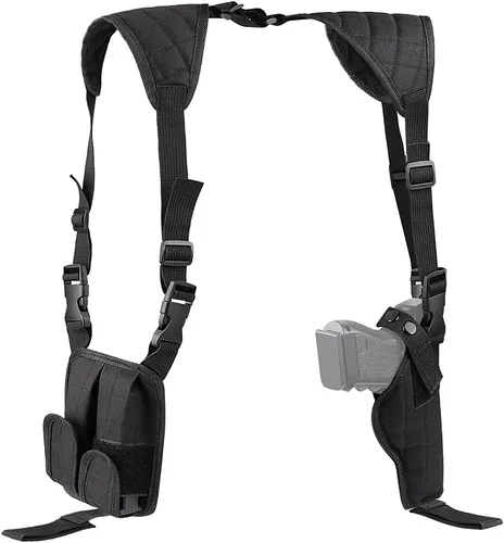 Vista 9 de Funda de hombro Xaegistac Airsoft Funda de hombro vertical general ajustable para la mayoría de tipos de pistolas Durable Airsoft Holsters