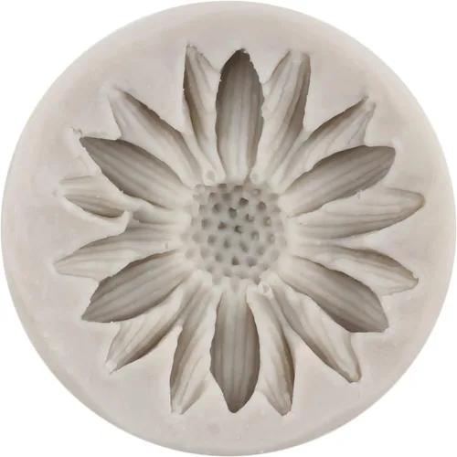 Vista 4 de Moldes de silicona de girasol, molde de fondant de flores para decoración de pasteles, decoración de cupcakes, pasta de caramelo de chocolate, juego