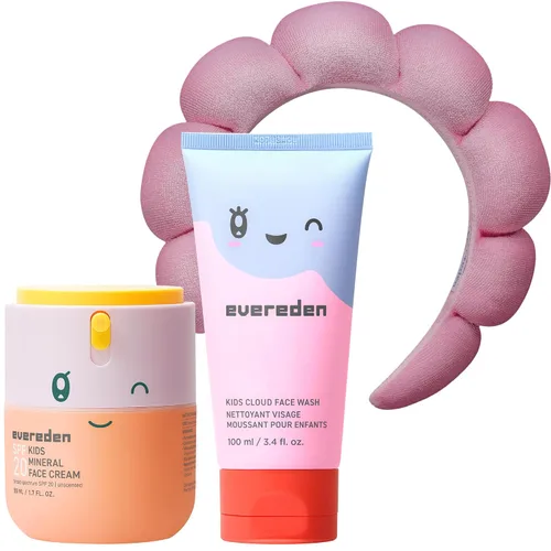 Vista 10 de Kids Happy Morning DUO: paquete de cuidado de la piel limpio y vegano para niños Cuidado de la piel Cloud Face Wash + SPF 20 Mineral Face Cream