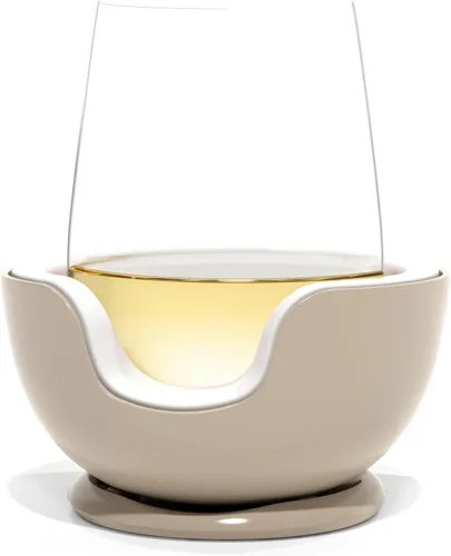 Vista 7 de VoChill Enfriador de copas de vino sin tallo Mantén el frío en tu copa Fabricado en Estados Unidos El original Recongelable Chill Cradle™