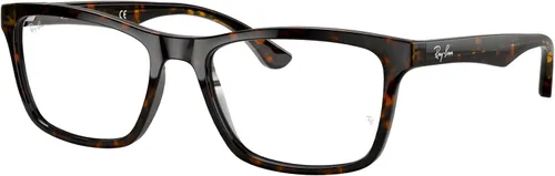 Vista 4 de Ray-Ban Rx5279f Puente bajo Ajuste Cuadrado Prescripción Gafas Marcos Negro (black/Demo Lens)