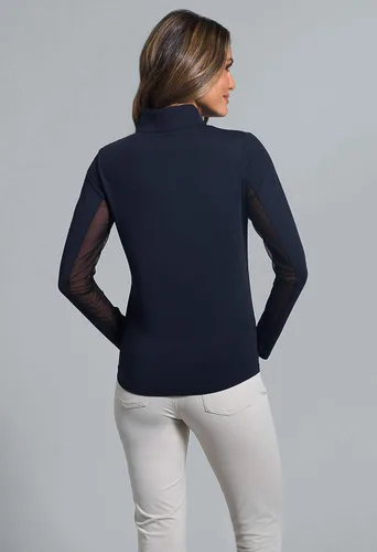 Vista 9 de IBKUL Camisa de manga larga con cremallera de 14 para mujer