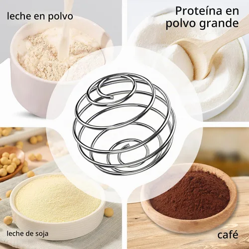Vista 5 de Bolas de la coctelera de la proteína del batido de leche 7PCS que mezclan