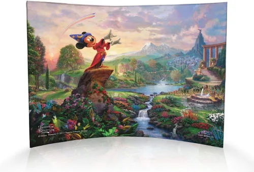 Vista 45 de Disney Brave - Thomas Kinkade Studios - Impresión fotográfica acrílica curvada de 10 x 7 pulgadas - Decoración independiente - Coleccionable