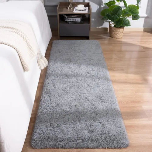 Vista 26 de DETUM Alfombra pequeña de 2 x 3 pies para dormitorio, Kicthen entrada, pasillo, lavable, antideslizante, color borgoña, alfombras de felpa