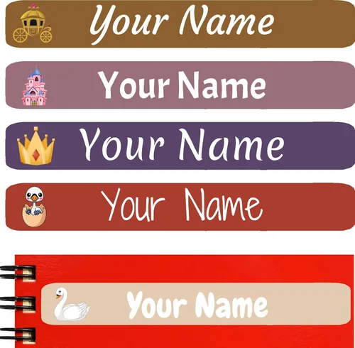 Vista 14 de 100 etiquetas de nombre personalizadas para niños, suministros escolares, calcomanías de nombre personalizadas para niños, impermeables, para Camión