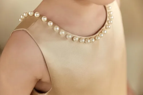 Vista 13 de MCieloLuna Vestidos de niña de flores para boda con nudo de lazo elegante de satén para primera comunión