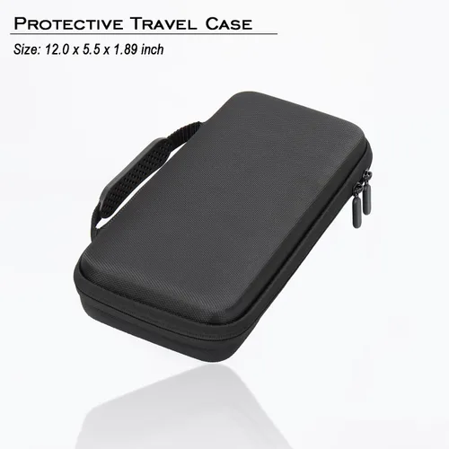 Vista 4 de Rog Ally Handheld Case, EVA Waterproof Hard Shell Protective Travel Case with Inner Transformable Game Console Stand, Flannel Soft Lining, Double