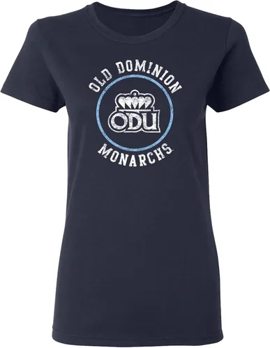 Vista 34 de NCAA - Camiseta para mujer, diseño de círculo envejecido, color del equipo, universidad