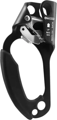 Vista 10 de NewDoar Certificado UIAA y CE - Ascendedor de mano para escalada en roca, arborista, equipo de rapel para cuerda de 8~13MM
