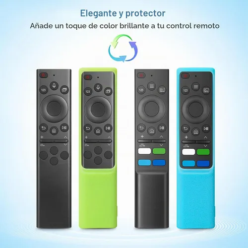 Vista 4 de Funda para mando a distancia de Samsung Smart TV, de silicona BN59-01385A (Paquete de 2)