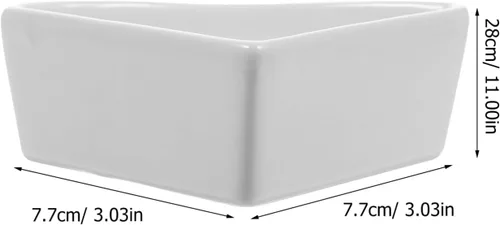 Vista 2 de iplusmile Cuenco de cerámica para hámster, blanco, 5