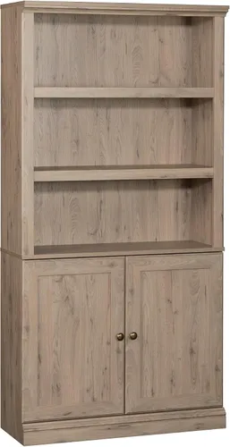 Vista 14 de Sauder Estantería de Almacenamiento Misceláneo con Puertas, Estantes Ajustables, Estantería de 5 Estantes - Acabado Castaño Tizado Chalked Chestnut