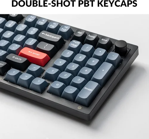 Vista 5 de Keychron V5 - Perilla de teclado mecánico personalizada con cable, diseño del 96% QMKVIA programable con intercambiable en caliente Keychron K Pro