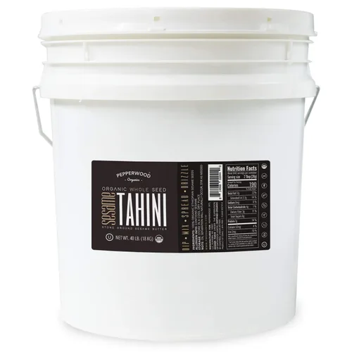 Vista 11 de Pasta de Tahini de Sésamo Integral Orgánica – Sin Descascarillar y Molida en Piedra – Textura Sedosa y Suave en Hummus, Salsas, Aderezos – Sin Sal
