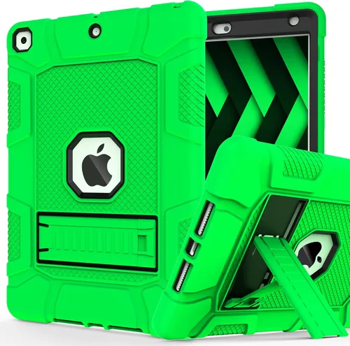 Vista 11 de Funda para iPad de 7ª/8ª generación, funda para iPad 10.2, híbrida, resistente, a prueba de golpes, funda de protección contra caídas construida