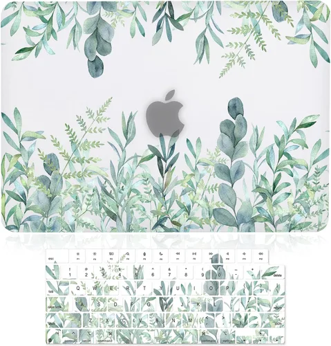 Vista 14 de Funda para MacBook Air de 15 pulgadas M5 M4 M3 M2 A3448 A3241 A3114 A2941 versión 2026-2023 con Touch ID, efecto 3D transparente mate, cubierta dura