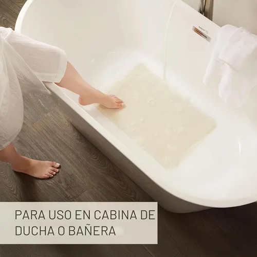 Vista 7 de Rubbermaid Commercial 1982724 tapete para baño Safti-Grip, tamaño medio, blanco