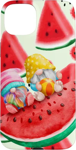 Vista 9 de Summertime with My Gnomies Watermelon Retro Beach Summer Case for iPhone 17