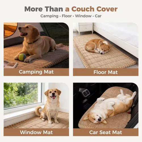 Vista 6 de fundas para sofá para perros, funda para sofá lavable para mascotas, fundas para sofá de cojines aptas para mascotas, funda antideslizante para sofá