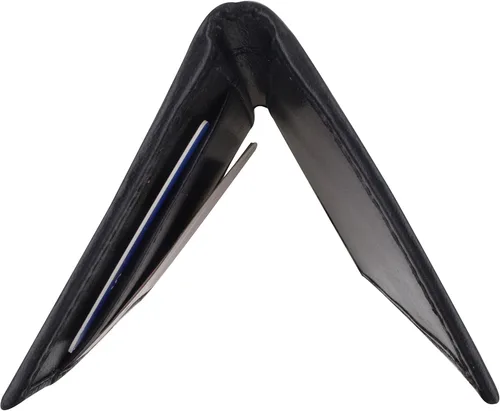 Vista 4 de Fundas básicas de piel sintética para chequera COLORES, Negro -, Classic